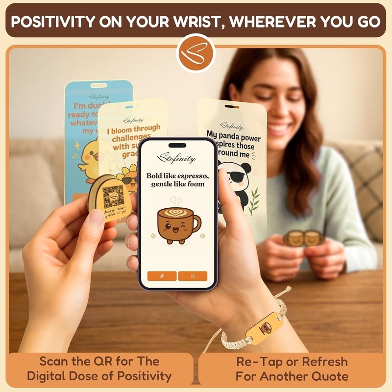 STOFINITY Emotional Support Coffee Jar With 60 Affirmation Cards, Cute Coffee Lover Gifts For Women And Men, Funny Birthday Gifts For Best Friend, Girlfriend, Coworkers - Image 5